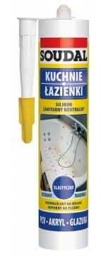 SOUDAL-SIL.SANITARNY BIAŁY 280ML 