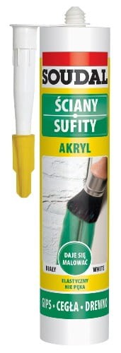 SOUDAL-AKRYL 280ML BIAŁY WEWNĘTRZNY