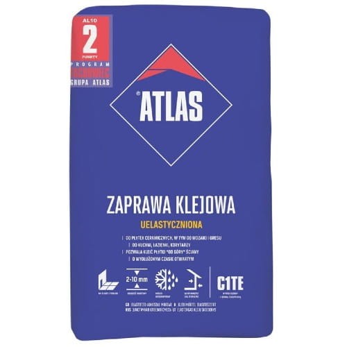 &amp;AT-KLEJ DO PŁYTEK ATLAS- 10kg UELASTYCZNIONY