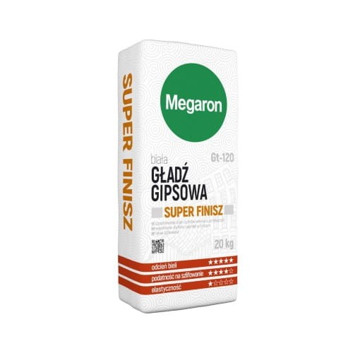 &amp;MEGARON GŁADŹ GIPSOWA  SUPER FINISZ-20KG GT120