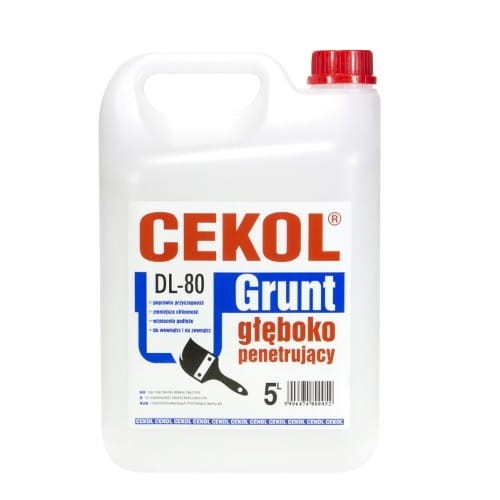 &CEKOL GRUNT GŁĘBOKO PENETRUJĄCY  DL-80 5 KG 