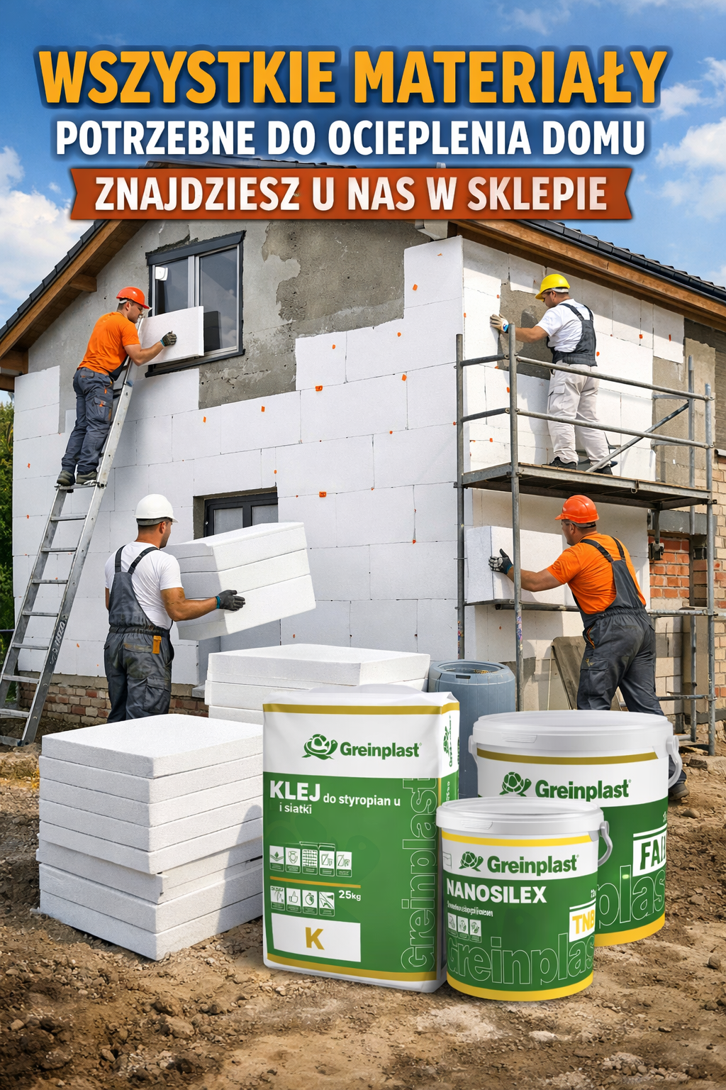 greinplast materiały do ocieplenia elewacji